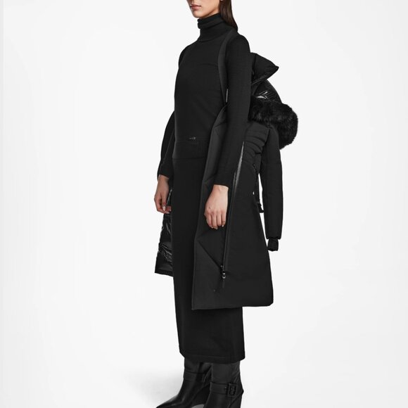 Rudsak MUSA WOMEN'S FITTED DOWN PARKA WITH REMOVABLE FAUX FUR - Picture 11 of 14